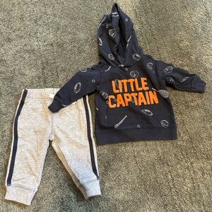 Carter's Gray and Navy Outfit Set